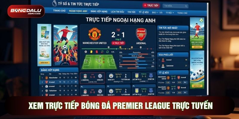 Trải nghiệm xem trực tiếp bóng đá Premier League online